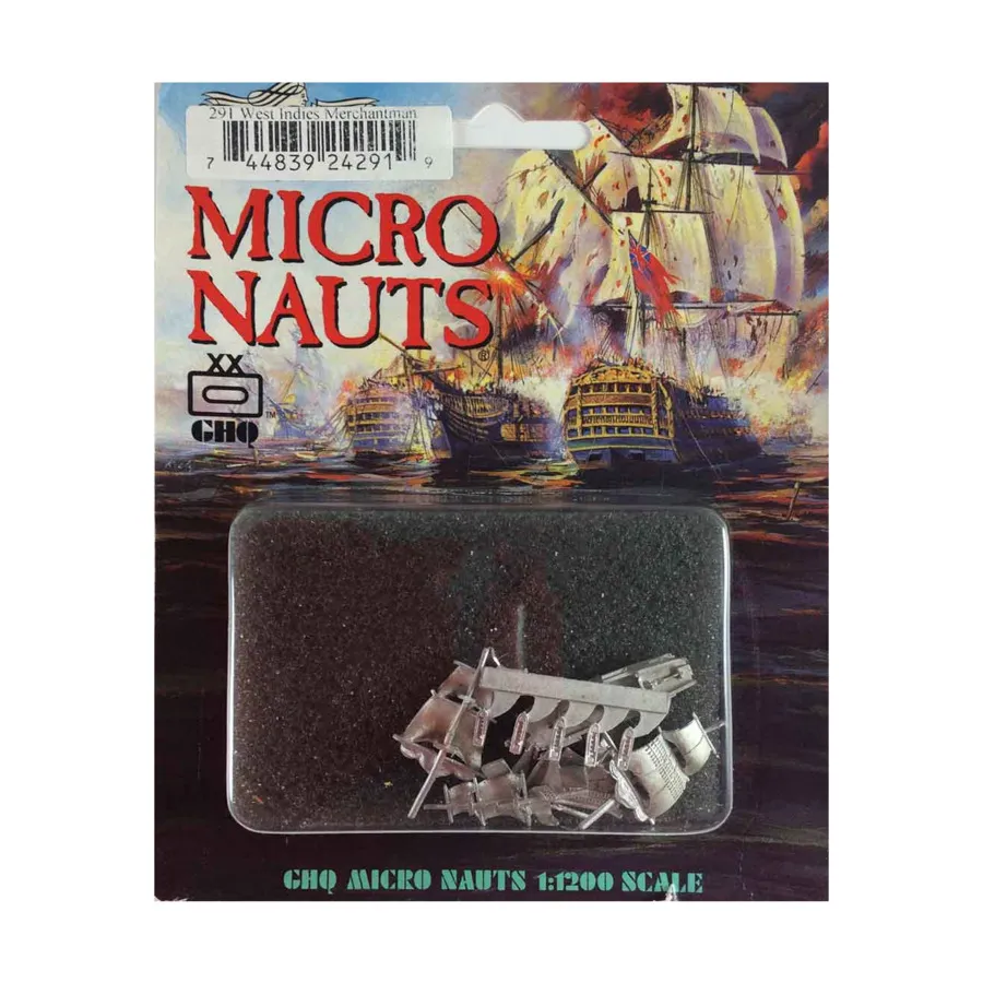 

Вест-Индский торговец, Micronauts - Napoleonic Era Sailing Ships - Battle Sail Sets (1:1200)