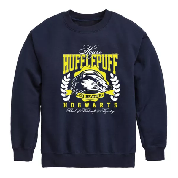 

Мальчиковая толстовка Hufflepuff с начесом для колледжа 8-20 Harry Potter, синий