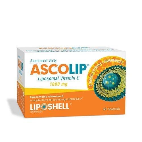 

AscoLip Липосомальный витамин С 1000мг, 30 пакетиков