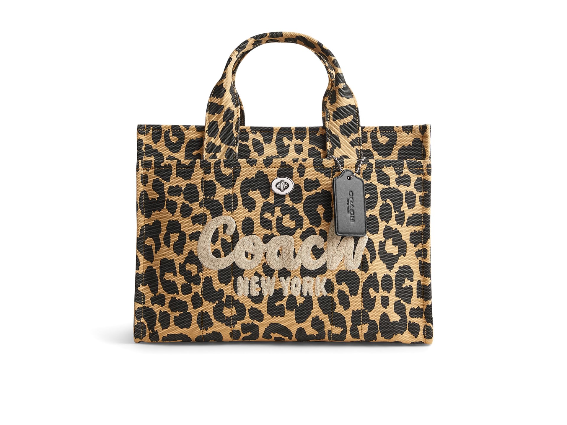 

Сумка-тоут COACH Cargo Tote with Leopard Print, цвет Leopard, Коричневый, Сумка-тоут COACH Cargo Tote with Leopard Print, цвет Leopard