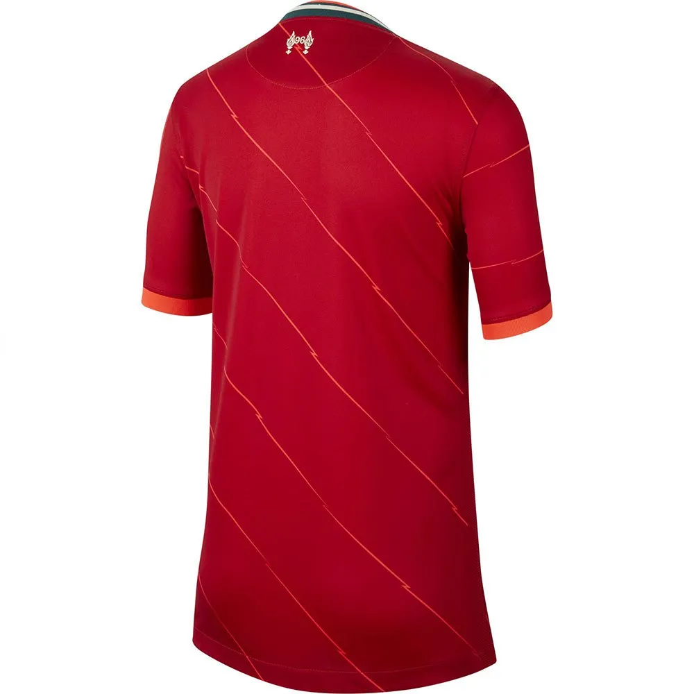 Футболка с коротким рукавом Nike FC Liverpool 21/22 Stadium home junior, красный — фото 4