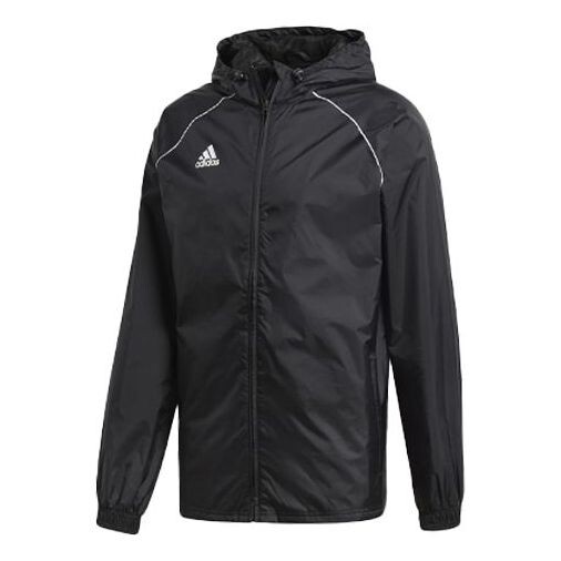 

Куртка adidas Core18 Rn Jkt Woven hooded Soccer/Football Logo Jacket Black, черный
