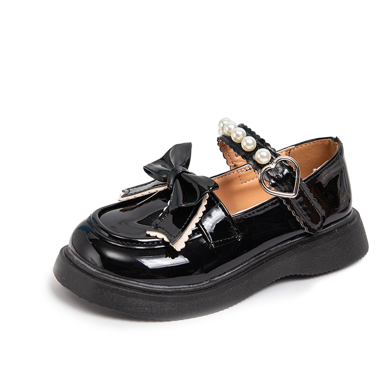 

Детские кожаные туфли с низким верхом, устойчивые к скольжению, амортизирующие, устойчивые к истиранию, водонепроницаемые LONGDUIZHANG, черный