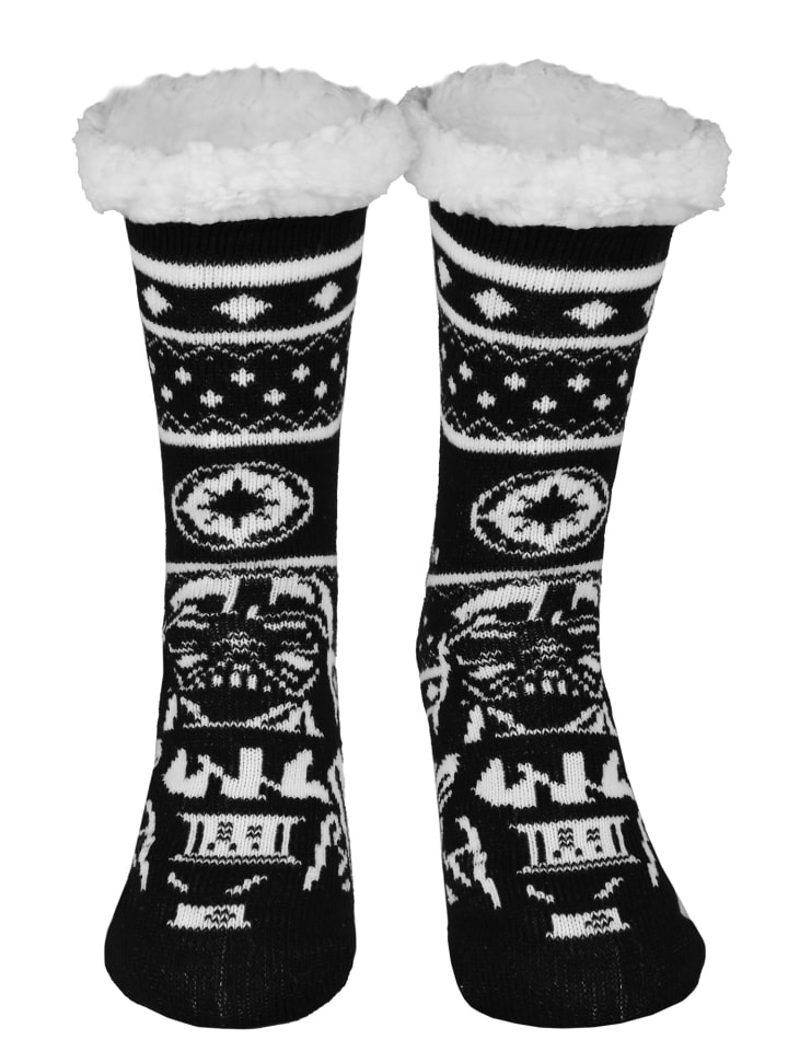 

Носки-домики Star Wars Darth Vader Cabin Socks House Socks Cozy Socks в черном/белом цвете Star Wars