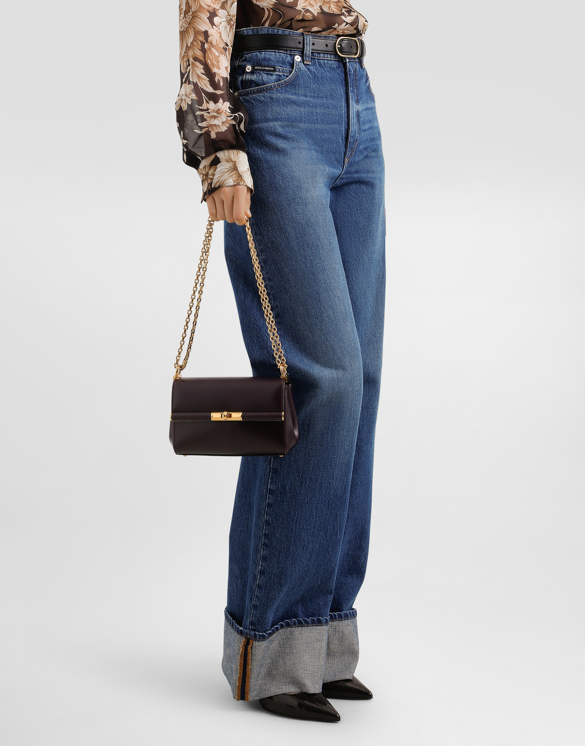 Мини-сумка marlene city Dolce & Gabbana, бордовый — фото 2