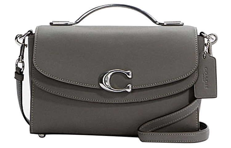 

Сумка Celia Canvas With Leather Small Square, Сумка, Плечевая сумка, Кроссбод средний женский темно-серый COACH