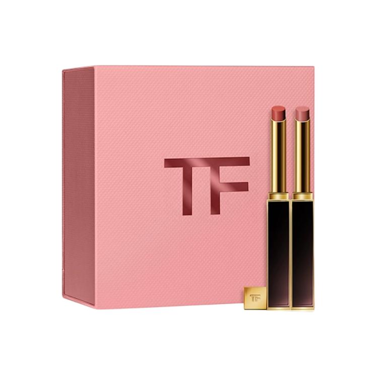 TOM FORD Ультратонкая трубочка помады Double Pink Box атласный блеск легко растушевывается 0,9г*2 — фото 2