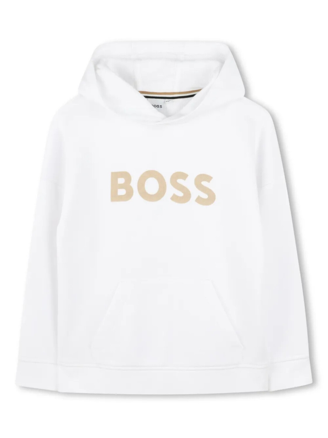 

BOSS Kidswear худи с логотипом, белый