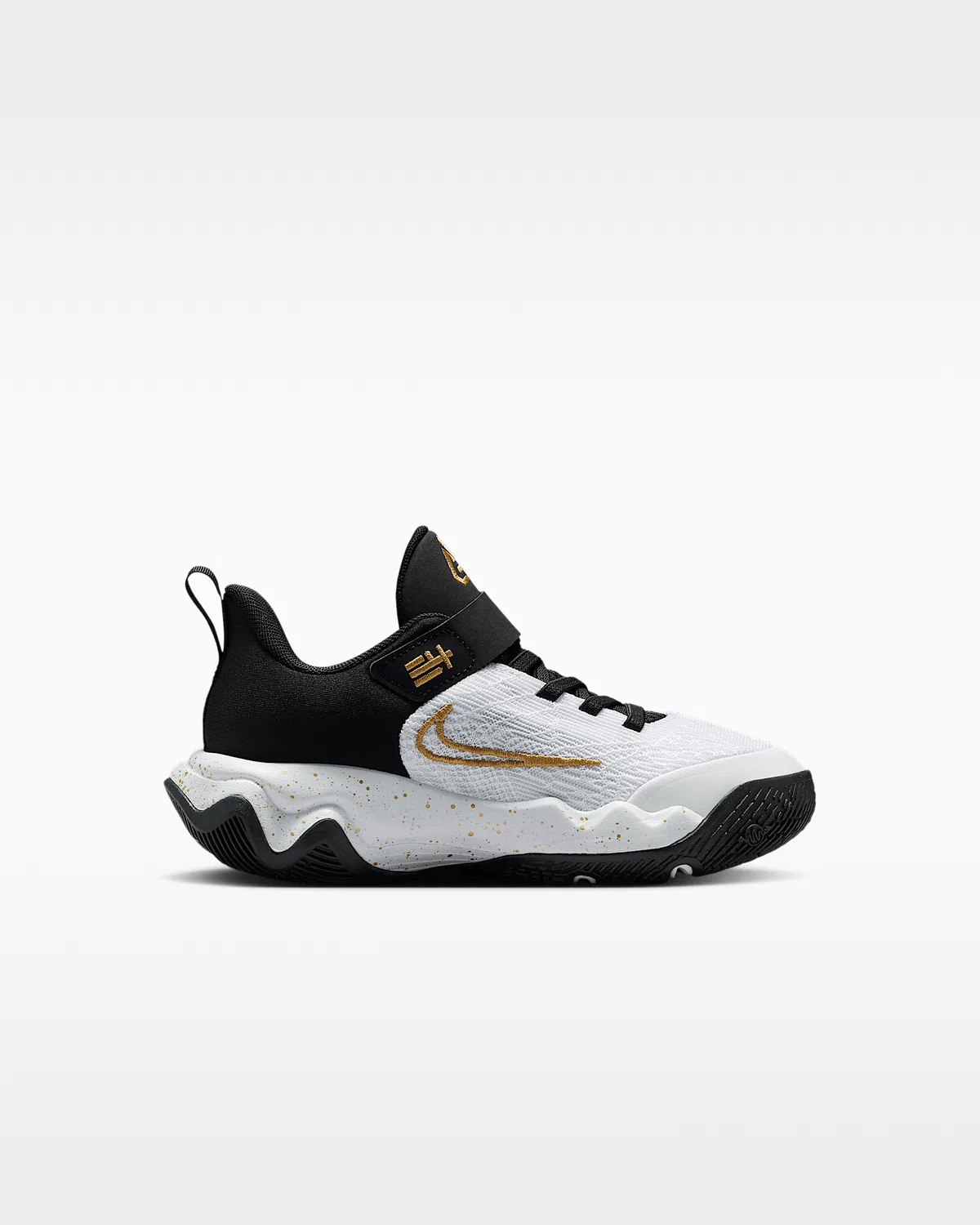 Детские кроссовки Giannis Immortality 4, Black/White/Metallic Gold — фото 3