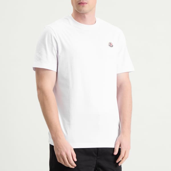 Комплект из 3 хлопковых футболок с коротким рукавом Moncler, белый — фото 2