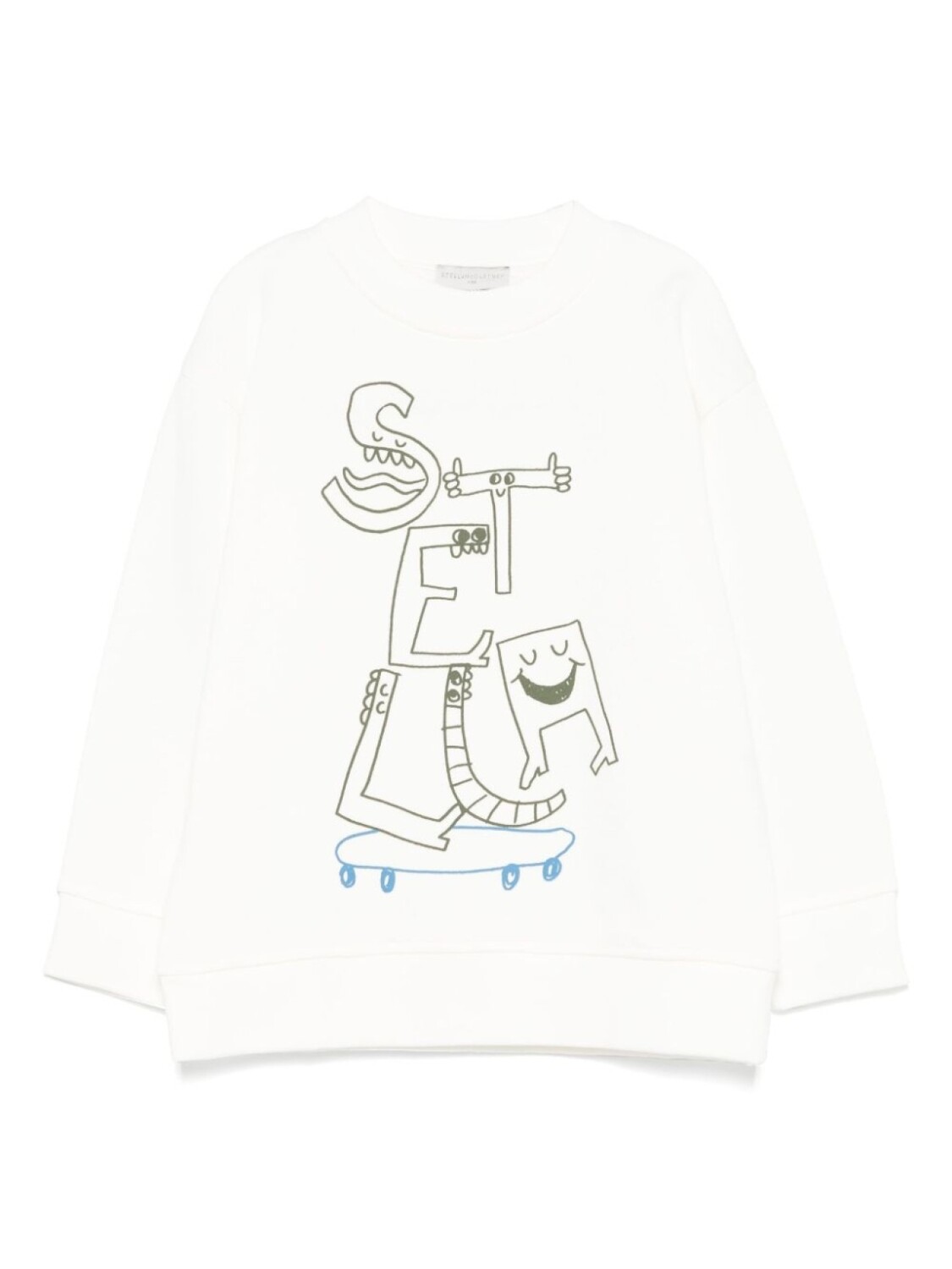 

Stella McCartney Kids толстовка с логотипом, белый