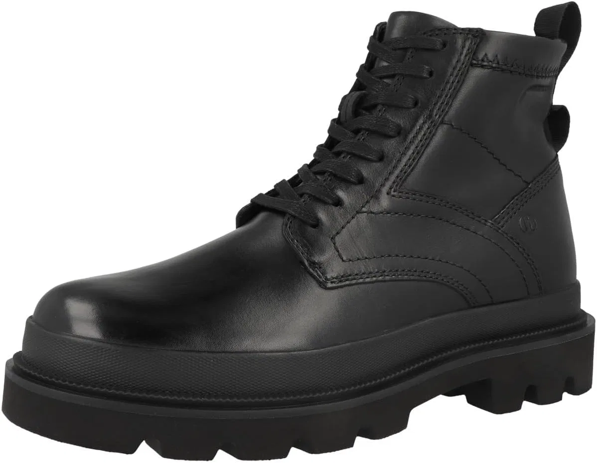Мужские ботинки на шнуровке Clarks Badell Hi WP, 2-Black Warmlined Leather 26178485 — фото 4