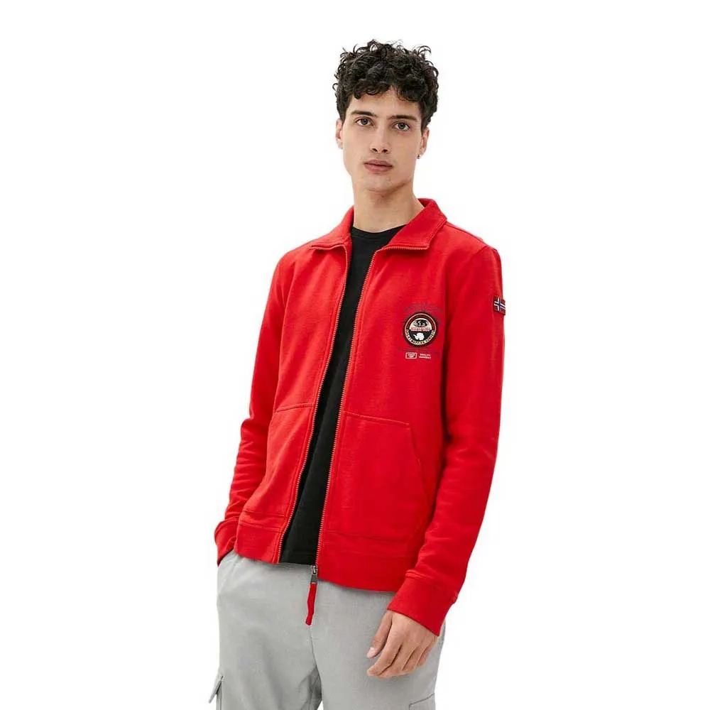 

Толстовка Napapijri Belice full zip, красный
