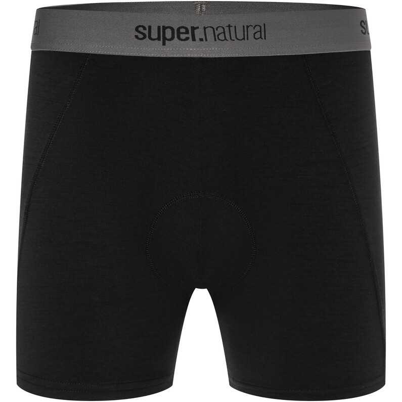 

Мужские трусы с гравировкой и набивкой сиденья Super.Natural, черный