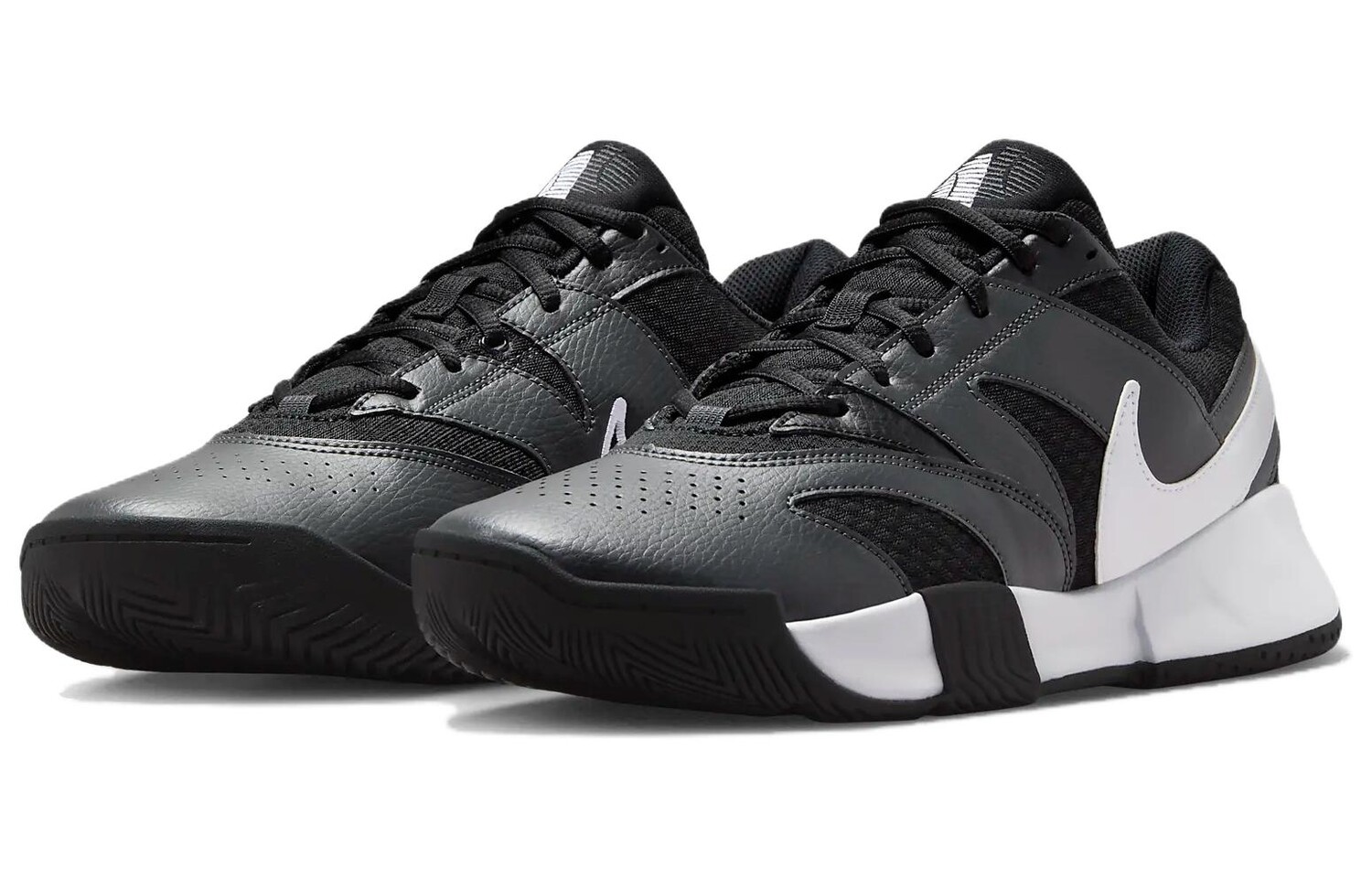 Теннисные кроссовки Nike Court Lite для мужчин, Black/White — фото 3