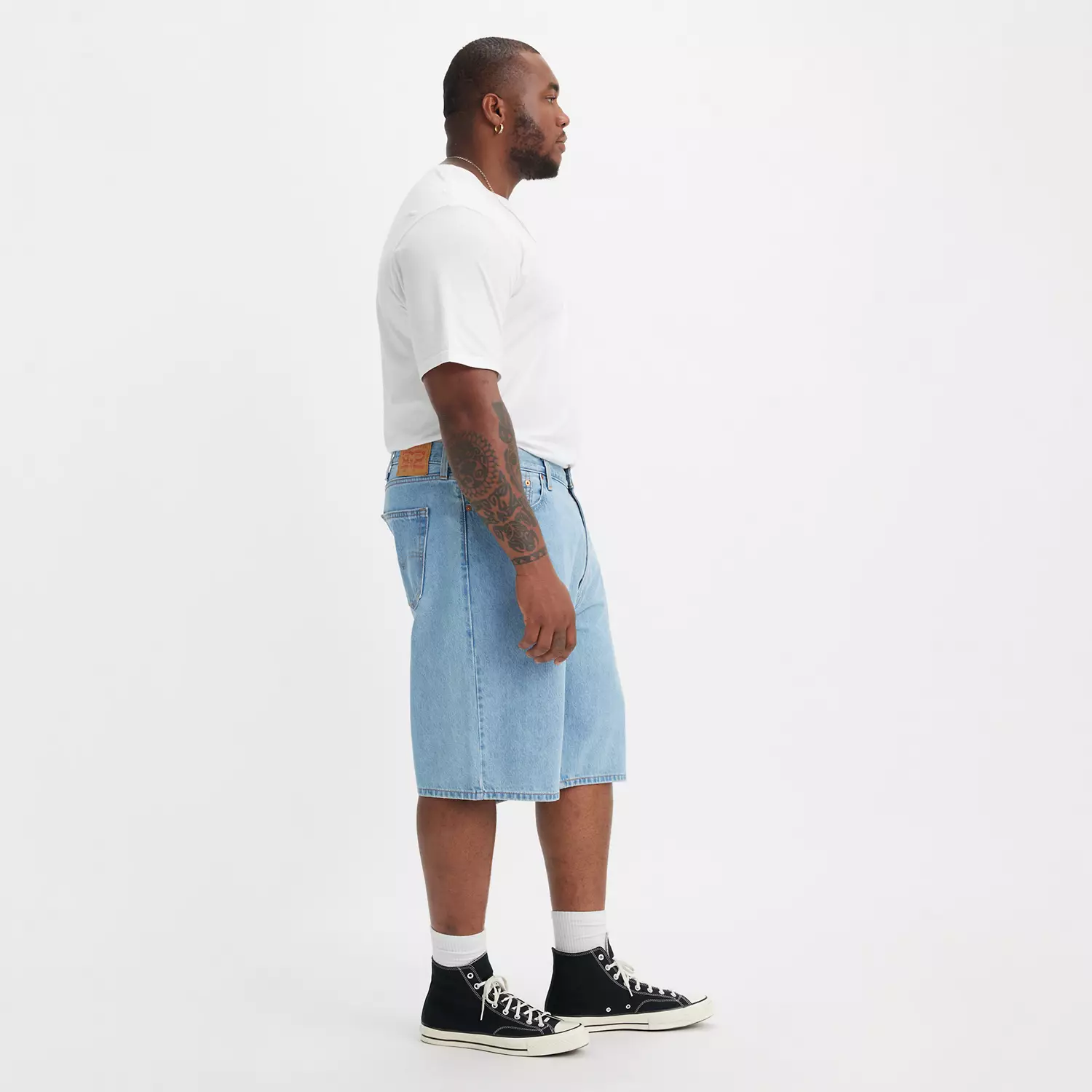 469 свободные мужские шорты 12,5 дюймов (большие и высокие) Levi's, цвет Light Run - Light Wash — фото 2