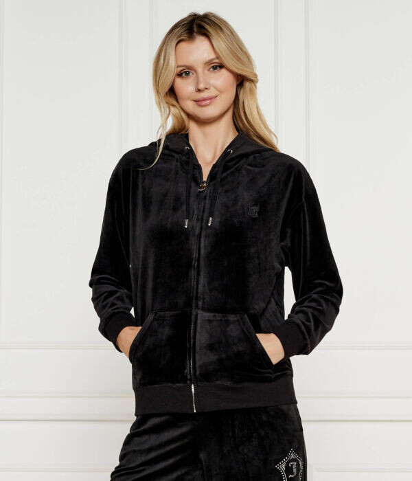 

Толстовка Juicy Couture Halan Oversize с застежкой-молнией, черный