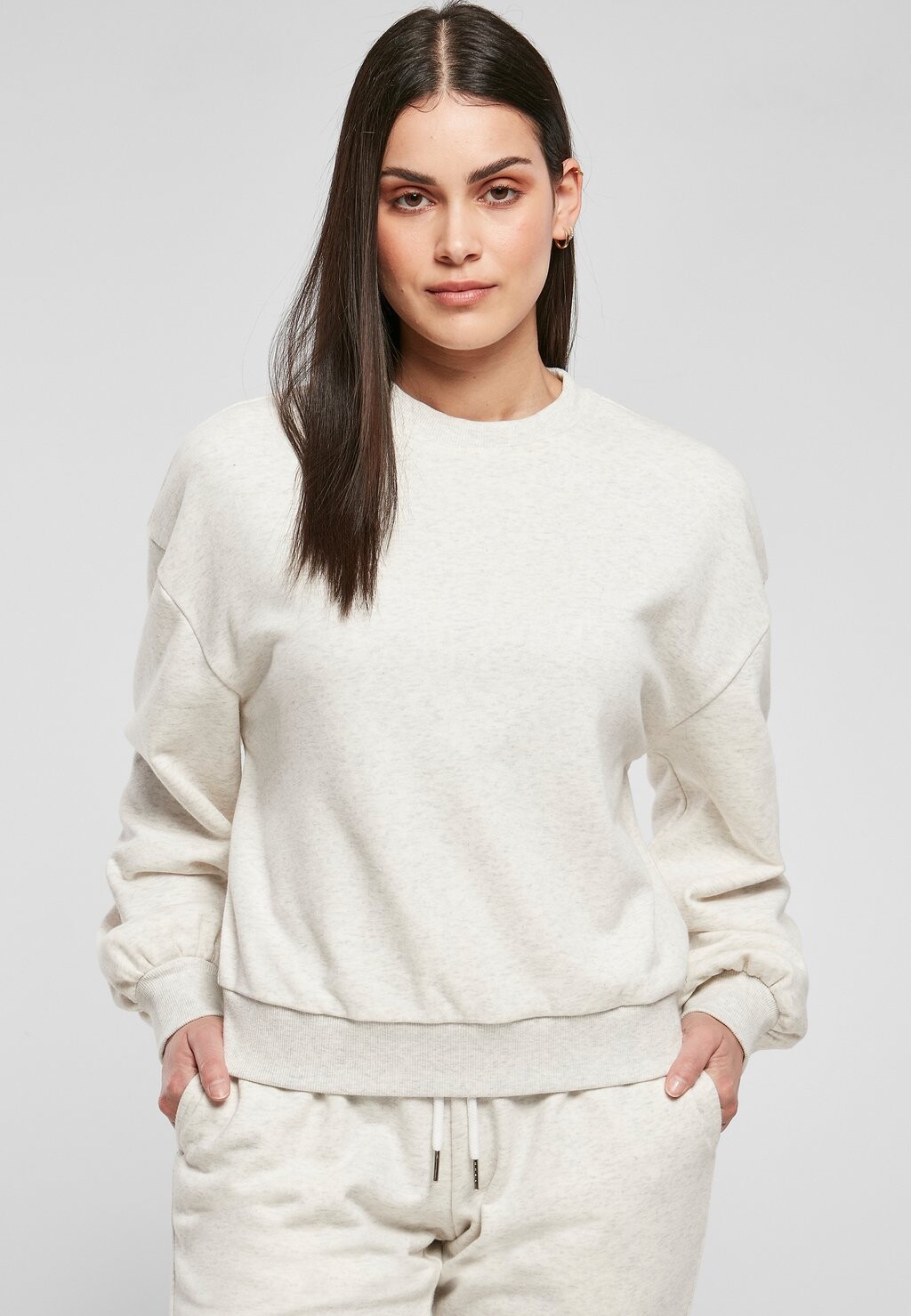 

Толстовка Urban Classics МЕЛАНЖ CREWNECK, цвет lightgrey