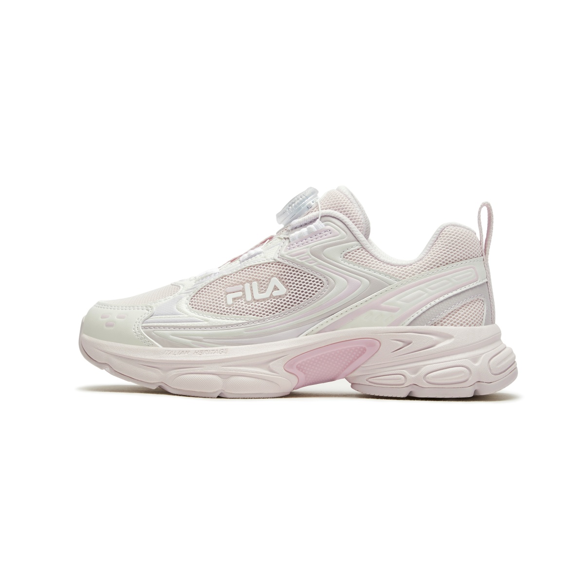 

Кроссовки для бега детей и подростков Heritage FHT Lightweight Shock Absorbers Low Top FILA KIDS, Calcite Powder/Snow
