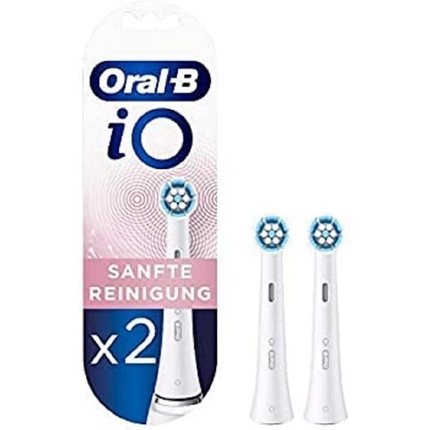 

Сменные насадки Oral-B iO для бережной чистки электрической зубной щетки, белые, 2 шт. Oral B