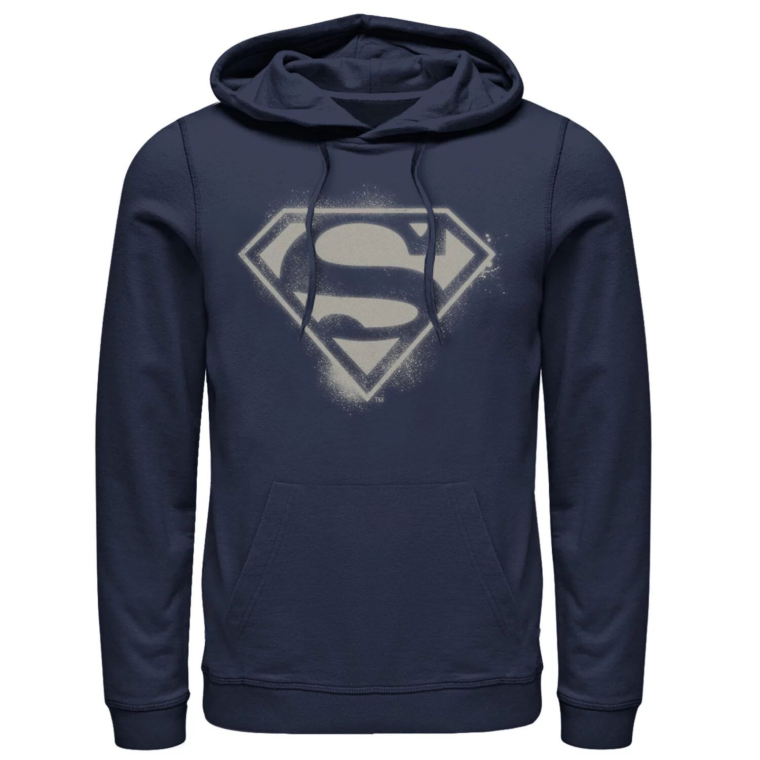 

Мужская толстовка с капюшоном с логотипом DC Comics Superman, аэрозольной краской и трафаретом Licensed Character
