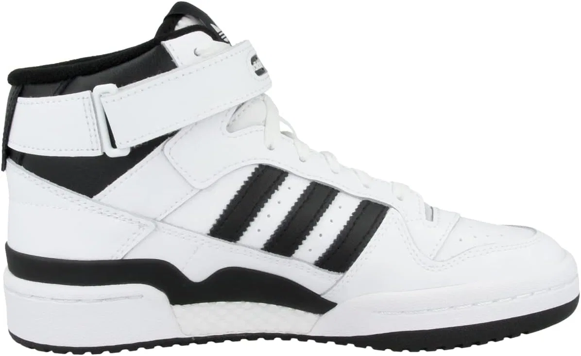 Детские кроссовки Adidas Originals Forum Mid J унисекс, Ftwr White Core Black Ftwr White — фото 3