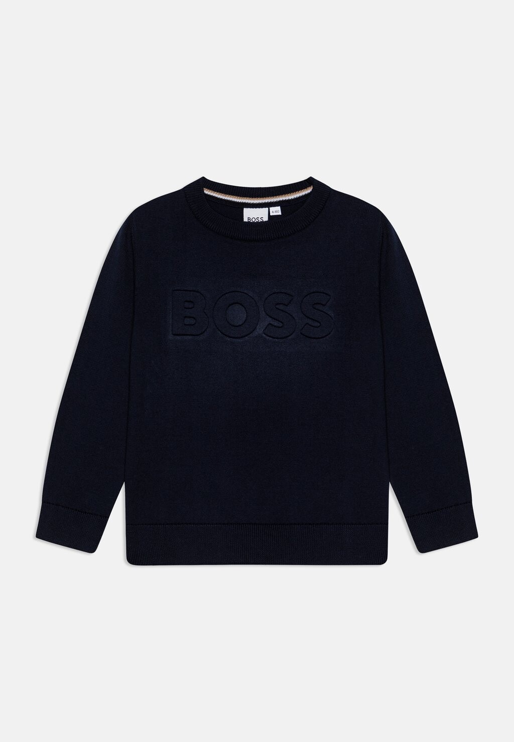 

Вязаный свитер BOSS Kidswear, темно-синий