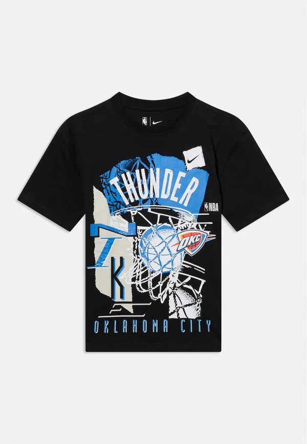 Футболка nba oklahoma city унисекс с принтом Nike Performance, Black — фото 3