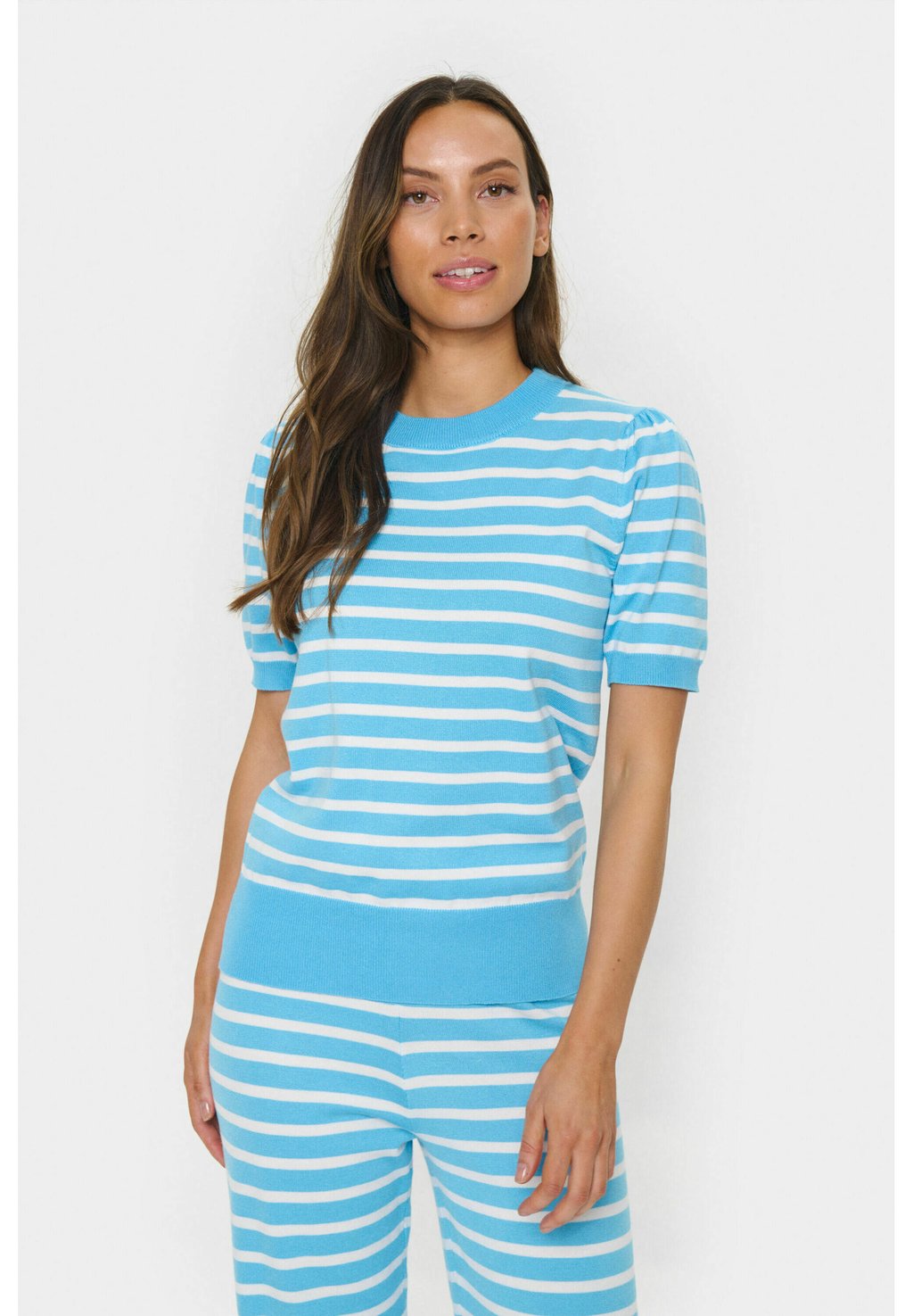 

Футболка с принтом MILA SS STRIPED Saint Tropez, синий