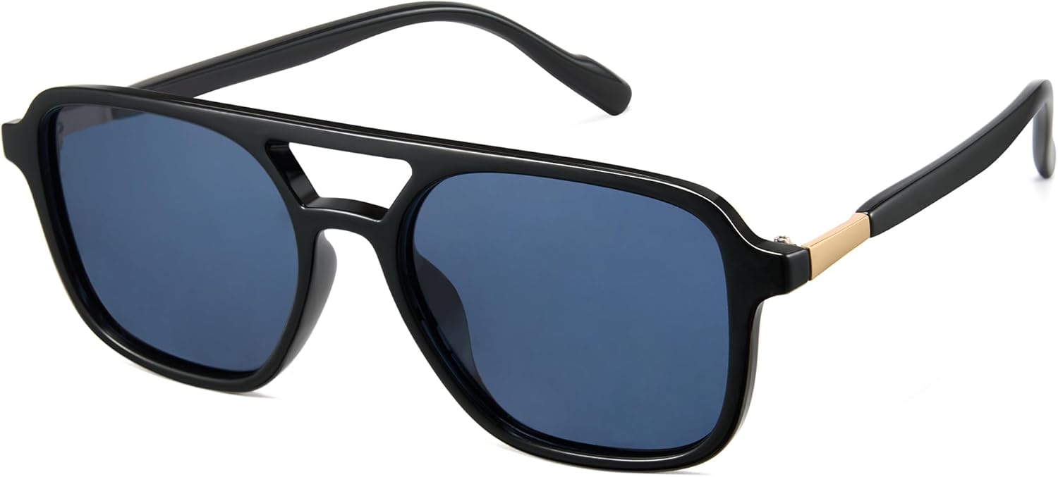 

Солнцезащитные очки Cyxus Retro Aviator для женщин в винтажном стиле 70-х годов, поляризованные линзы, защита от УФ-излучения, для пляжа, музыкальных фестивалей, P1215, 04-aviator Sunglasses for Women-blue