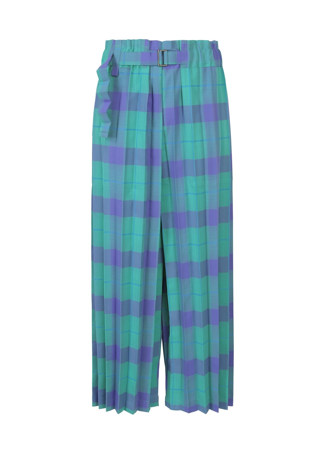 

Брюки check pleats bottom Me Issey Miyake, бирюзовый