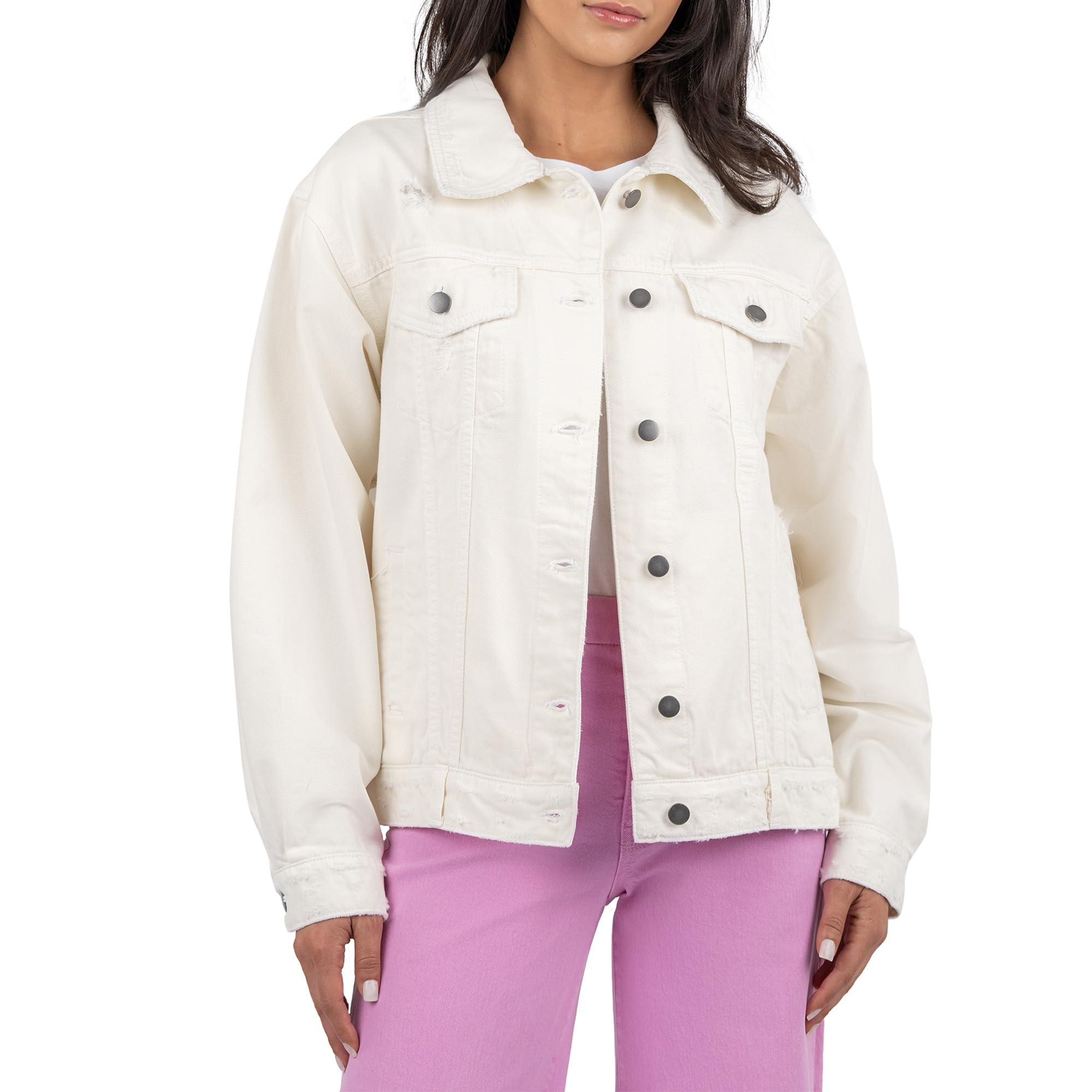 

Куртка KUT from the Kloth Emmy Boyfriend Jacket With Drop Shoulder, экрю