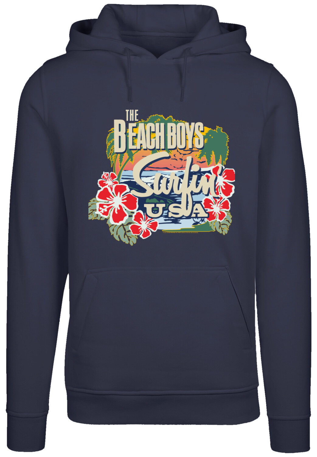 

Пуловер F4NT4STIC Hoodie The Beach Boys Musik Band Tropical, темно синий