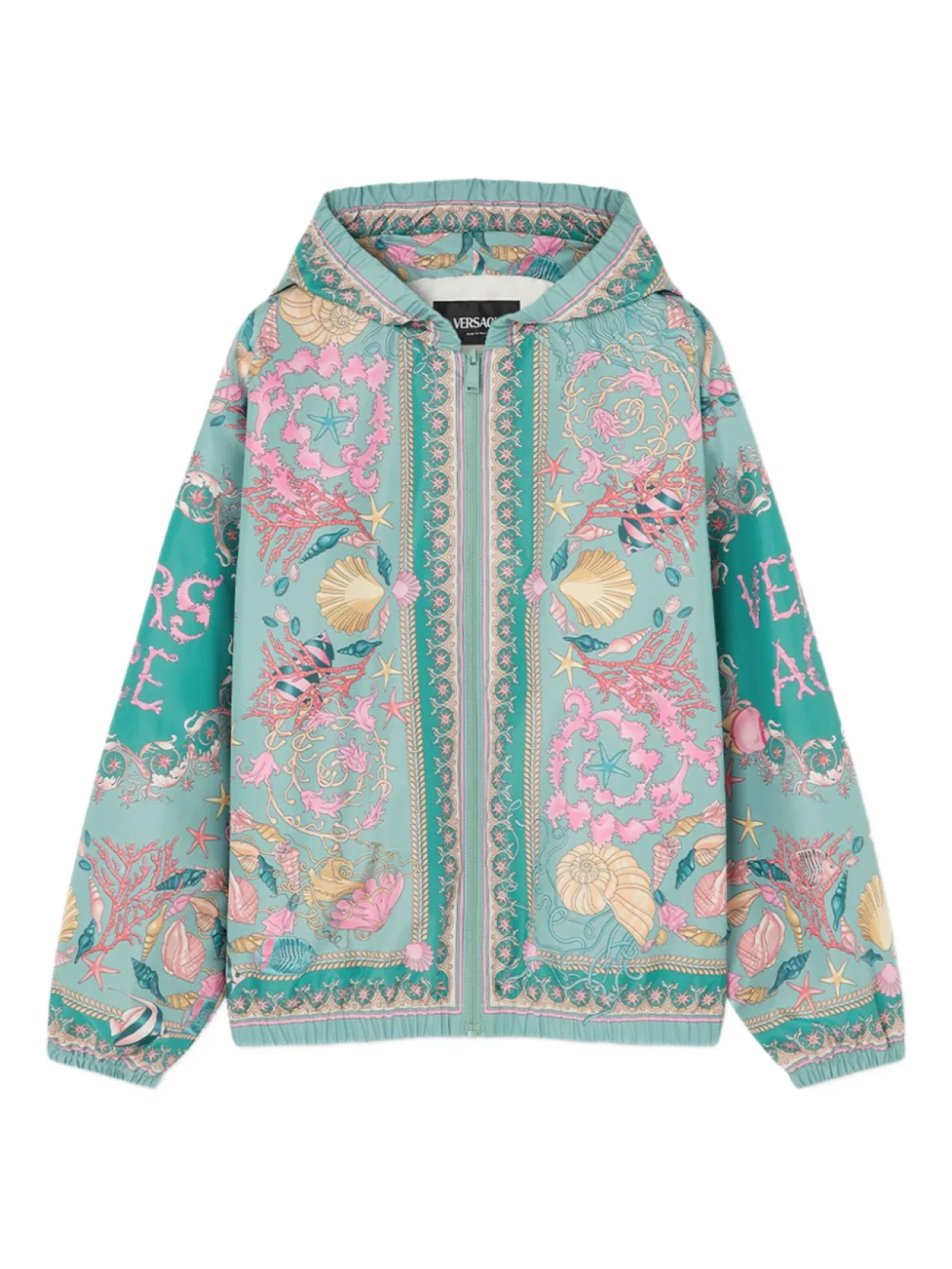 

Куртка с капюшоном Versace Kids Underwater Barocco, зеленый