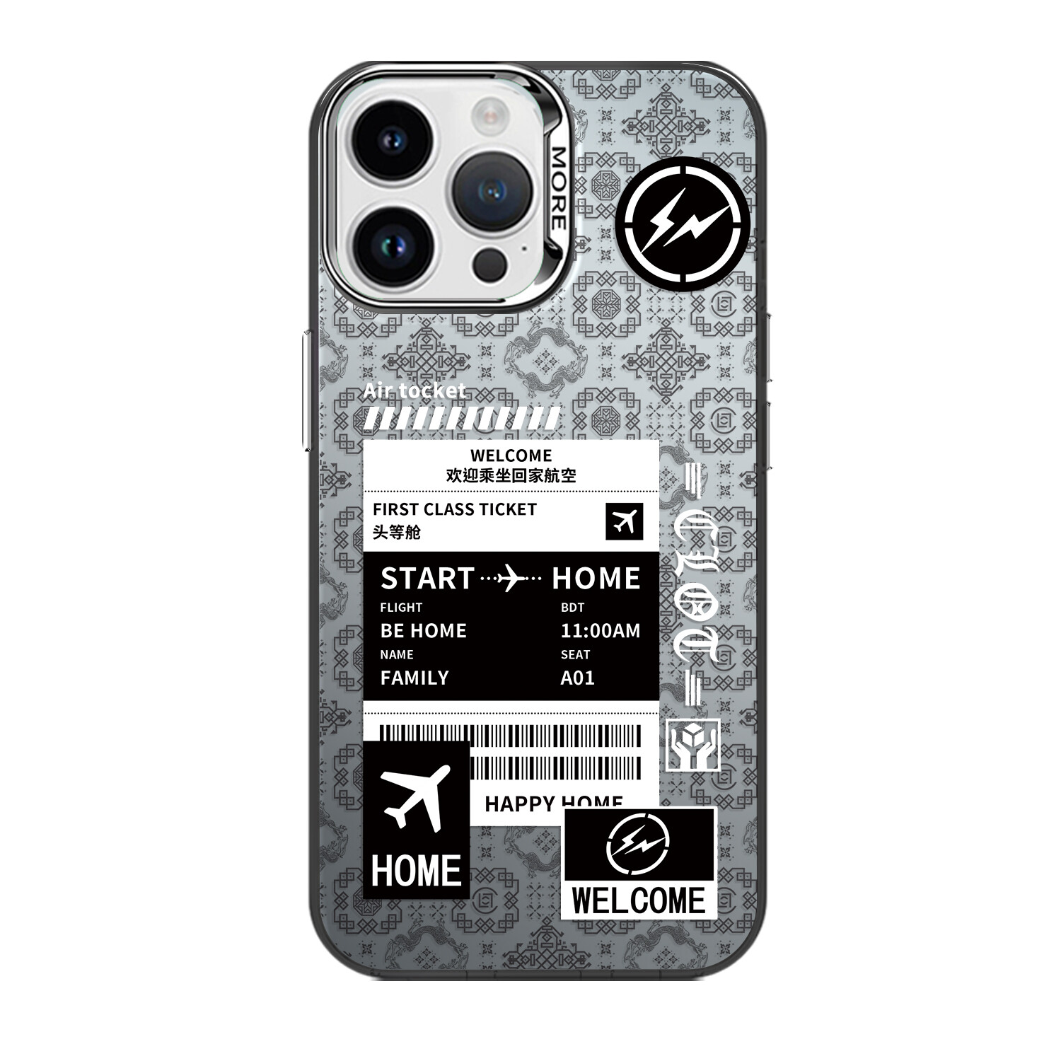 

Мелкие кости Чехол для телефона Small Bones, Color silver black - DWYCCY148