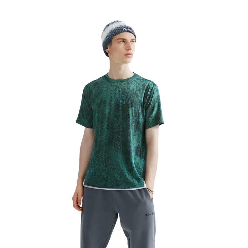 Футболка совместная коллекция Stone Island X STONE ISLAND FW23 унисекс Supreme, зеленый — фото 3