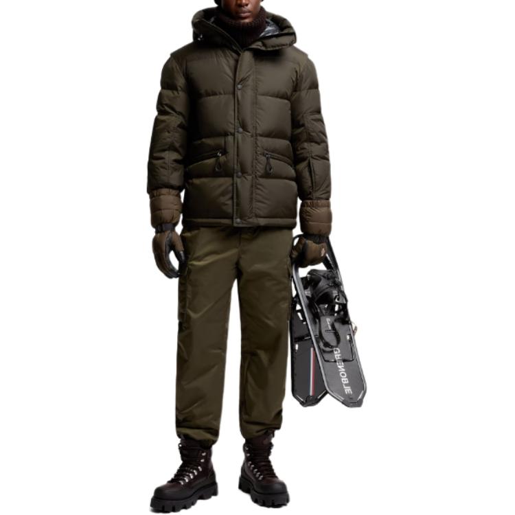Куртка с высоким воротником Grenoble Kasanka Moncler, оливковый зеленый — фото 3