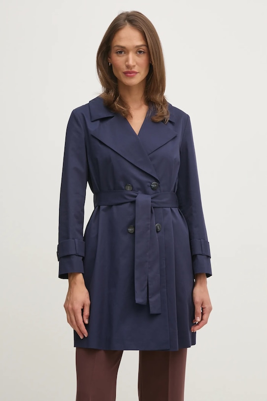 

Тренч Sisley, темно-синий