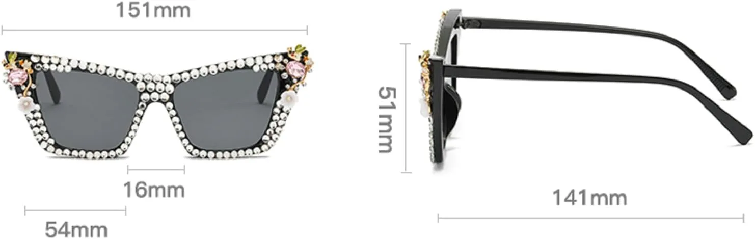 

Солнцезащитные очки «кошачий глаз» со стразами для женщин, очки для выпускного вечера, сверкающие кристаллы и бриллианты, свадебные украшения, подарки mincl, Pink