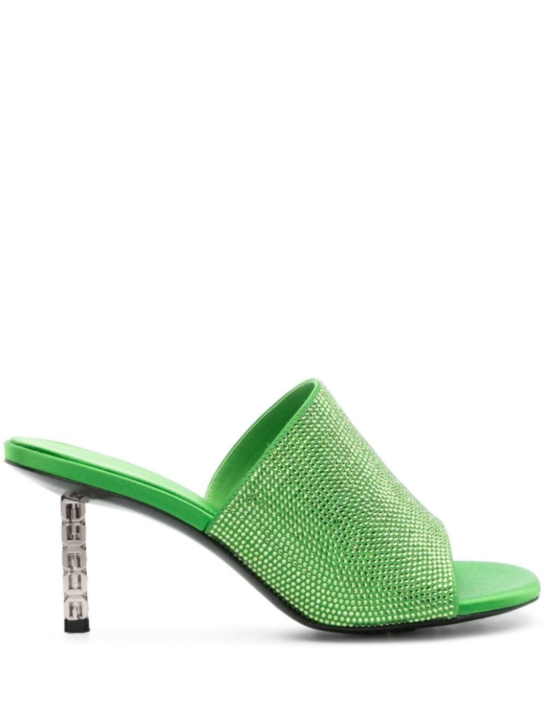 Givenchy мюли G Cube 70 со стразами, зеленый