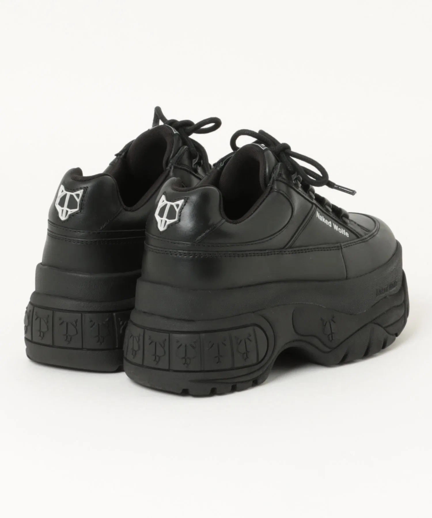 Унисекс кроссовки на платформе Naked Wolfe SPORTY чёрные — фото 2