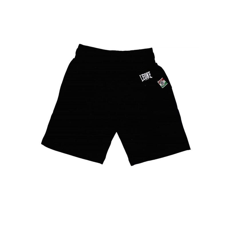 

Базовые флисовые шорты-бермуды с небольшим логотипом Leone 1947 Apparel, цвет negro