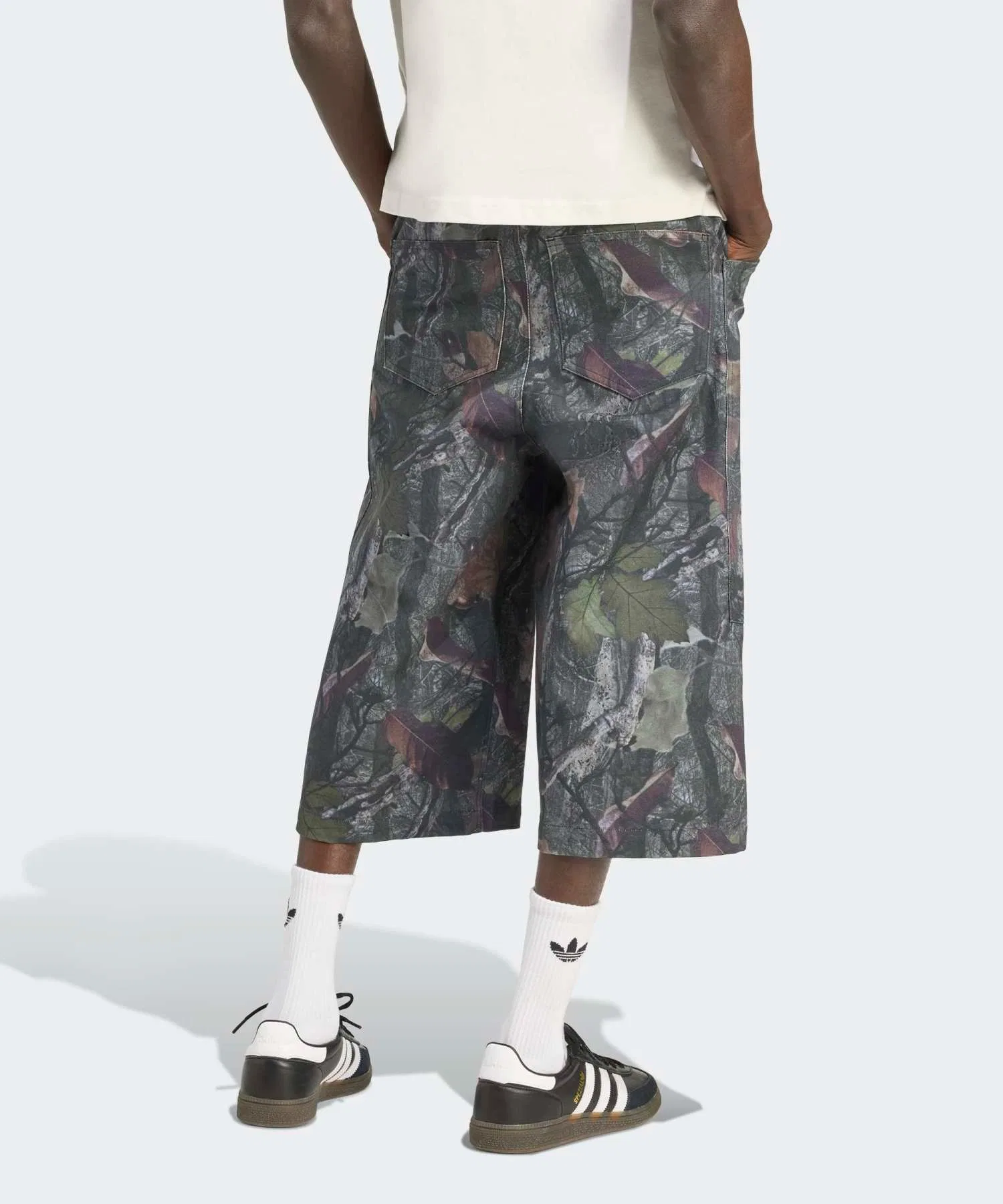 Мужские шорты Adidas Originals камуфляжные хлопковые чёрные — фото 2