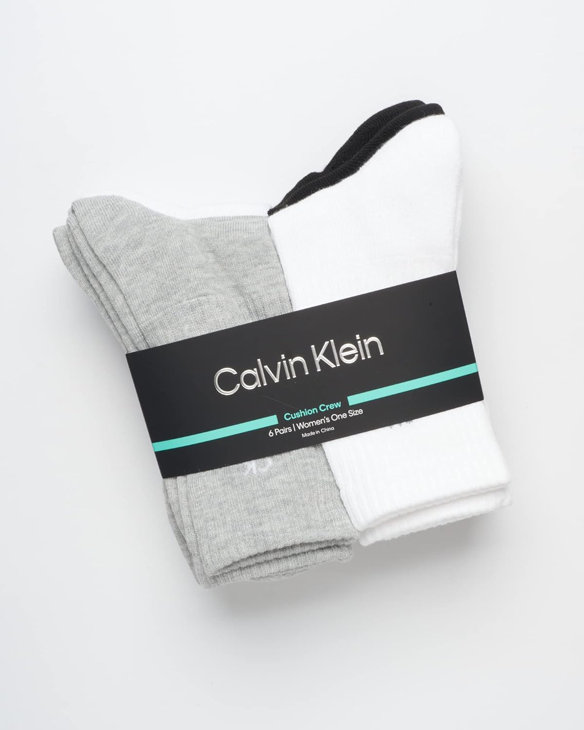 Женские носки Calvin Klein - спортивные носки с мягкой подкладкой (6 пар), Grey Assorted — фото 2
