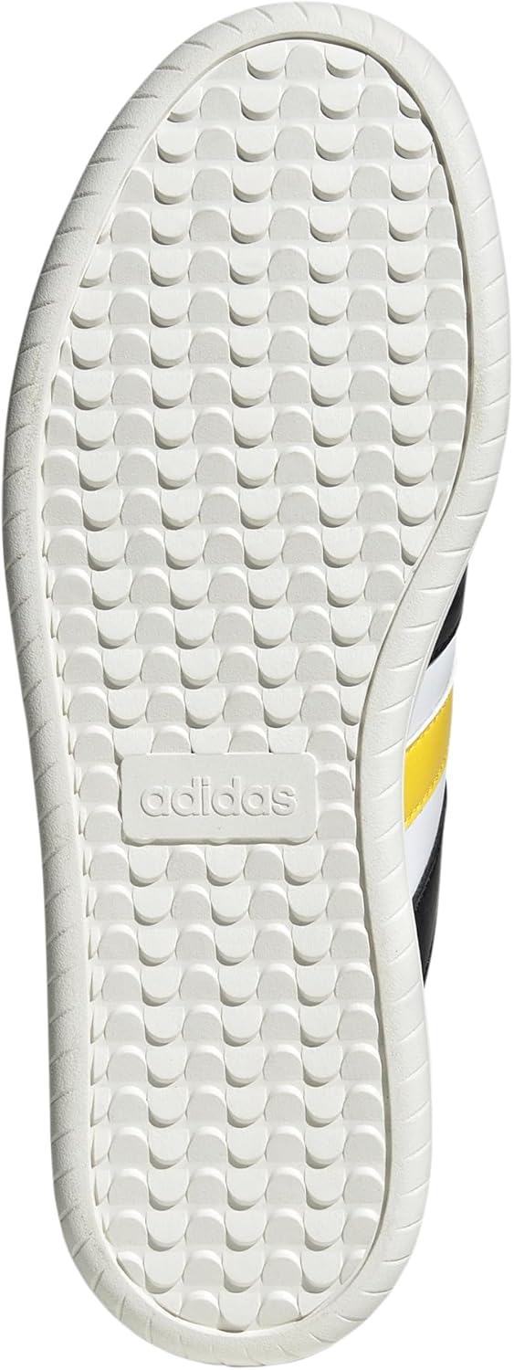 Мужские модные кроссовки Adidas Barreda, белый/черный/желтый — фото 4