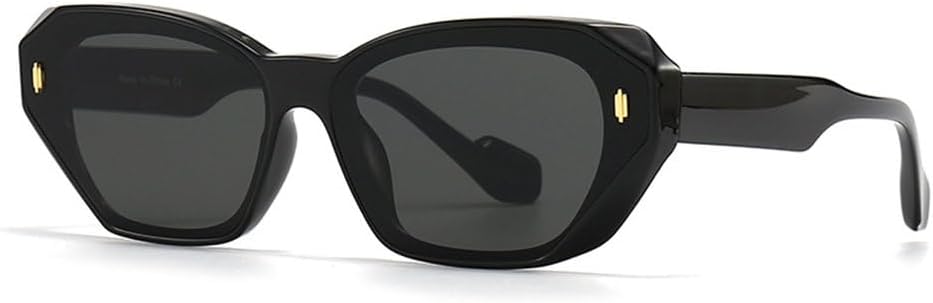 

LVTFCO Модные уличные фоторетро-арт многоугольные женские солнцезащитные очки, персонализированные очки «кошачий глаз», очки конфетных цветов, защита от УФ-излучения UV400, 1