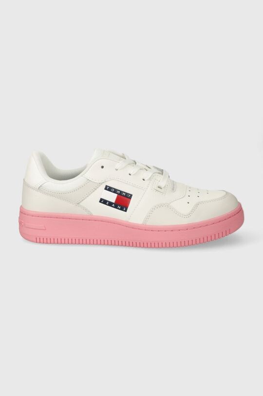 Кожаные кроссовки TJW RETRO BASKET ESS Tommy Jeans, белый