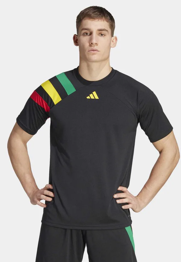 Спортивная футболка fortore 23 Adidas Performance, Black/Team Green/Team Yellow/Team Colleg Red
