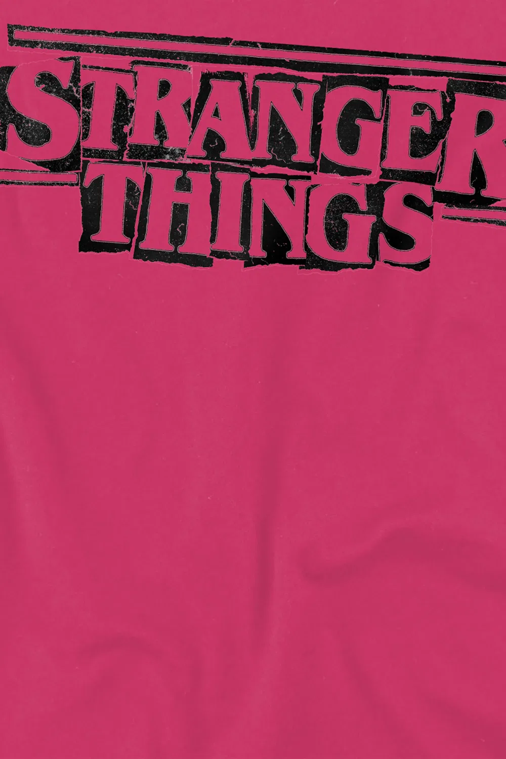 Футболка детская с принтом Stranger Things, розовый — фото 2