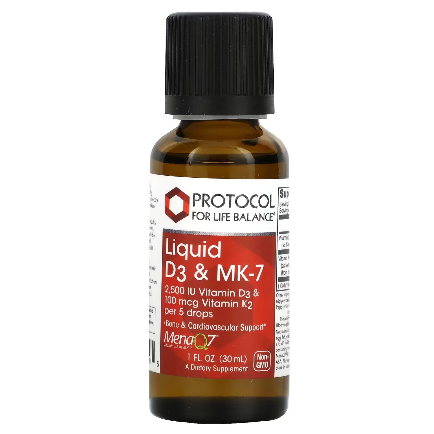 

Добавка Protocol for Life Balance Liquid D3 и MK-7, 30 мл